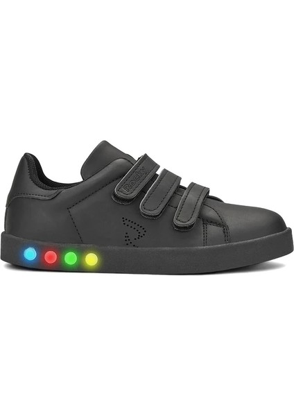 Simple Cırt Cırtlı Bağcıksız Rahat Günlük Kullanım Ortopedik Işıklı Spor Ayakkabı ve Sneaker