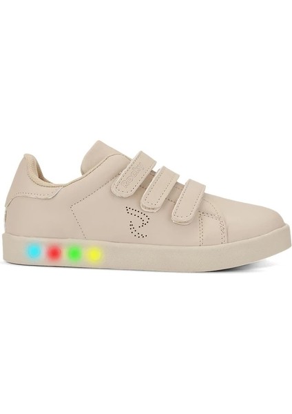 Simple Cırt Cırtlı Bağcıksız Rahat Günlük Kullanım Ortopedik Işıklı Spor Ayakkabı ve Sneaker