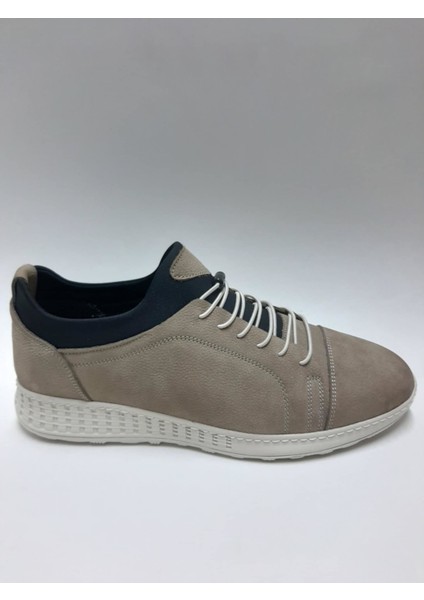 Hakiki Deri Kum Rengi Bağcıksız Rahat Esnek Yazlık Erkek Ayakkabı C-9825742