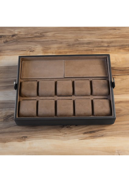 Deri Çoklu Saat Kutusu Saat Koleksiyon Kutusu Saat Organizeri Saat Saklama Kutusu Watch Box Watch Case Watch Storage Watch Organizer fırsatları