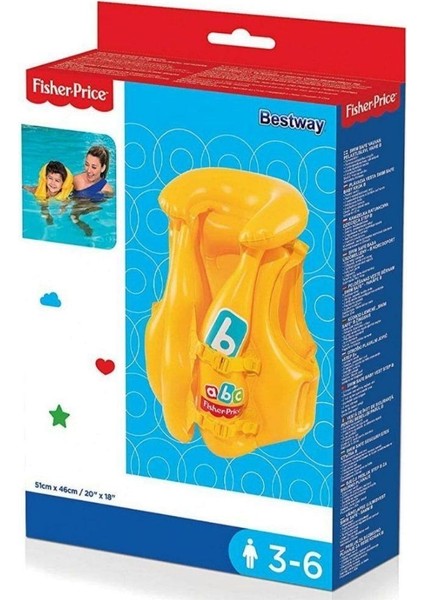 Fisher Price Can Yeleği 51X46 cm Bestway Yelek - 93515 (Lisinya) fiyatları