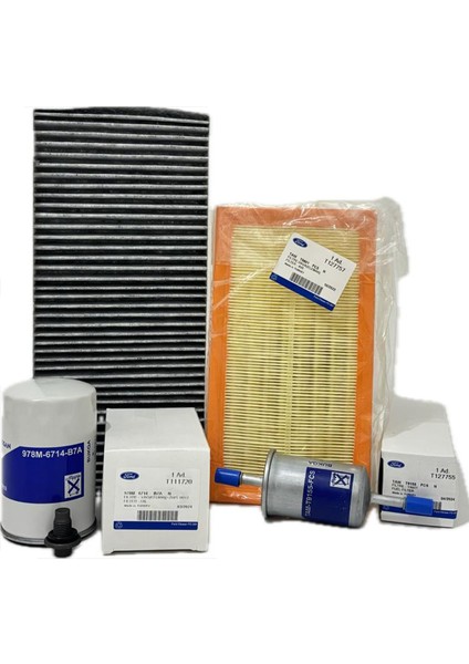 Ford Focus 1 1.6 Benzinli Filtre Bakım Seti 1998-2005 Hava+Yağ+K.polen+Yakıt Filtresi