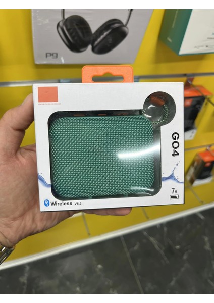 Go4 Bluetooth Hoparlör Yeşil Ses Bombası 7 Saat Dinleme Süresi