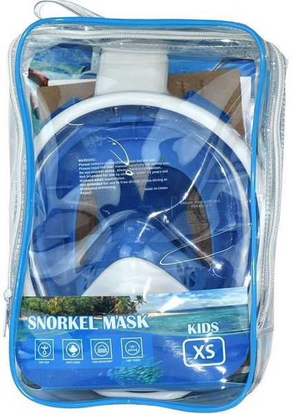 Full Face Şnorkel Tam Yüz Dalış Maskesi Maske Set Xs - Kf-1 Xs (Lisinya) fırsatları