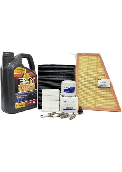 Ford Mondeo 1.6 Benzinli Filtre Bakım Seti 2007-2014 Hava+Yağ+K.polen+Buji Seti+Motor Yağı
