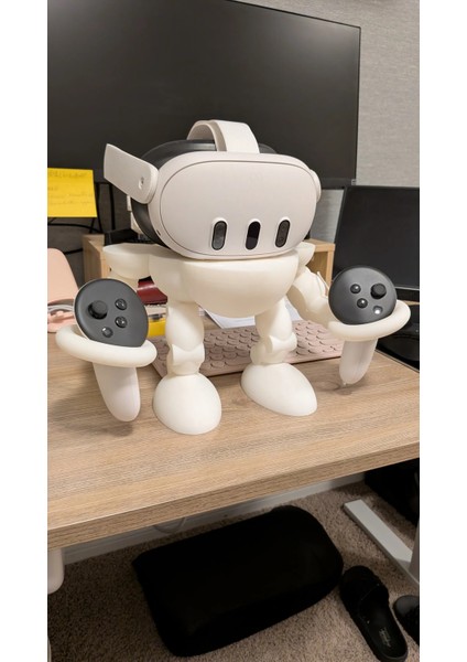 Meta Quest 3 / 3s ve Quest 2 Için Vr Standı Robot Figürü Oculus Meta Quest Vr Standı Vr Gözlük Stand