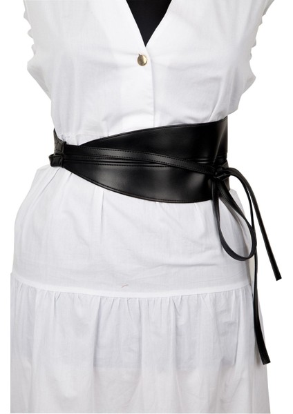 Kadın Deri Bağlamalı Kemer