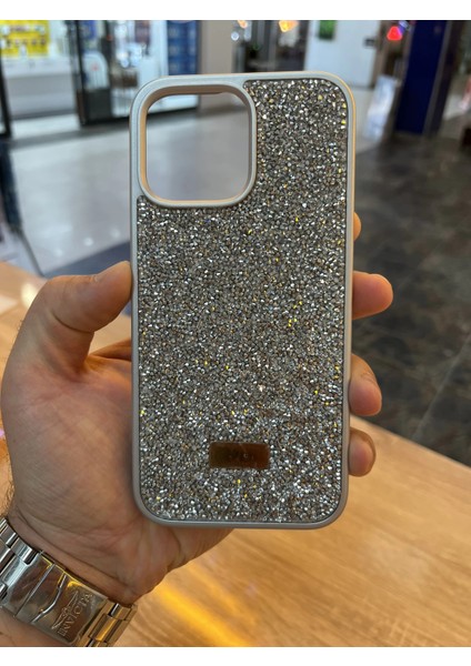 Iphone 16 Pro Max Taşlı Premium Kılıf