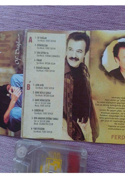 Ferdi Tayfur -Of Daglar Kaset orjinal Bandrollüdür. modelleri