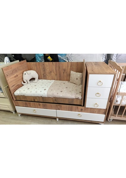 Oyun Parkı Bebek Uyku Seti 4 Parça Kahve modelleri