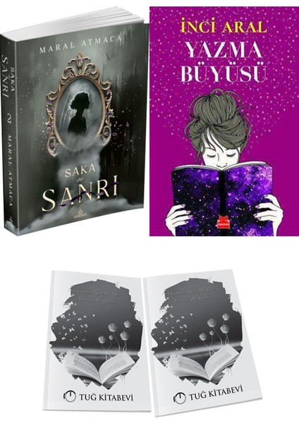 Yazma Büyüsü ve Ephesus Yayınları Saka ve Sanrı 2 Maral Atmaca 2li Set + Hediyeli