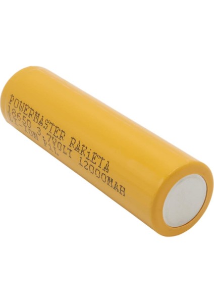 Powermaster 3.7 Volt 1200 Mah 18650 Başlıklı Şarj Edilebilir Tekli Pil modelleri