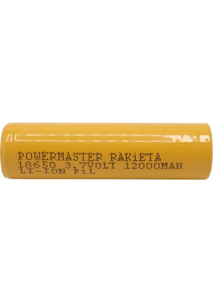 Powermaster 3.7 Volt 1200 Mah 18650 Başlıklı Şarj Edilebilir Tekli Pil fırsatları