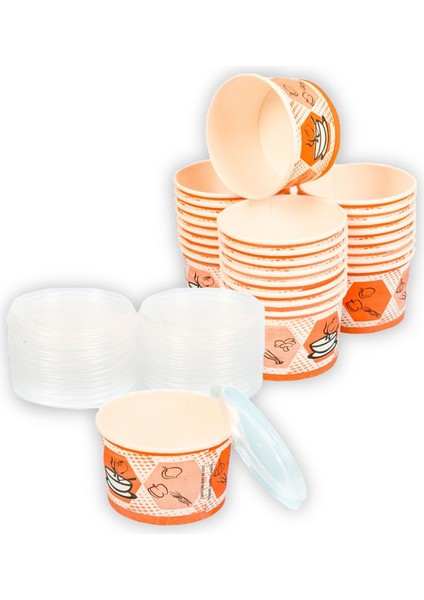 Aşurelik Çorbalık Kağıt Kase 16OZ 25 Li fırsatları