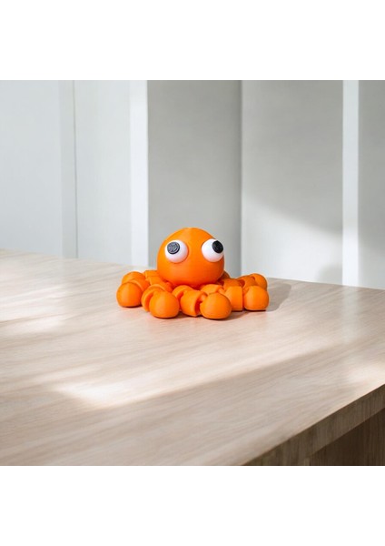 Sevimli Ahtapot Figür & Anahtarlık - Kabuctopus | Kabuk Factory Tasarımı modelleri