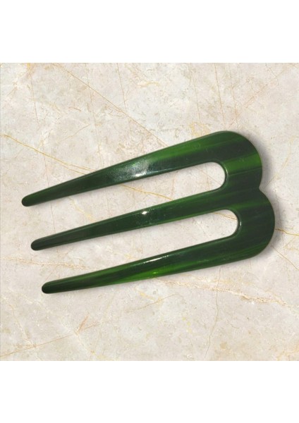 3 Dişli U Şekilli Akrilik Saç Tokası