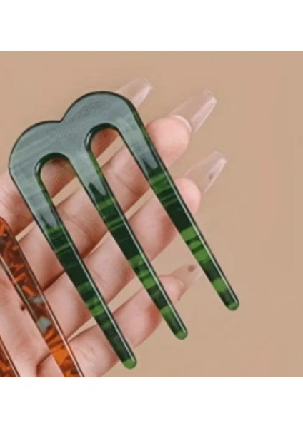 3 Dişli U Şekilli Akrilik Saç Tokası fiyatları