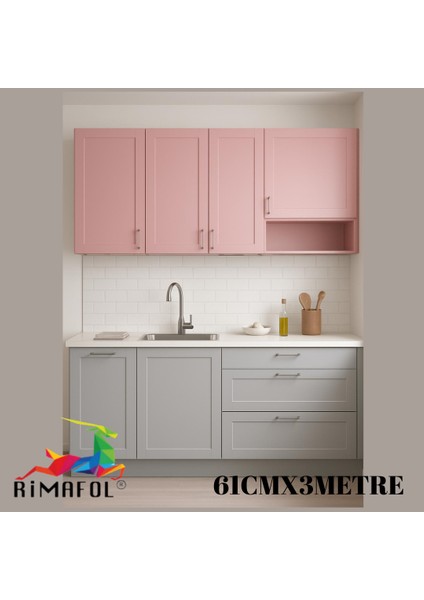 Açık Gri Dolap Kaplama Folyosu Kendinden Yapışkanlı 61CMX3METRE modelleri