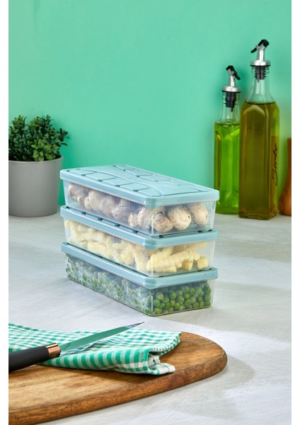 Saklama Kabı 3 Adet 1200 ml Mavi fiyatları