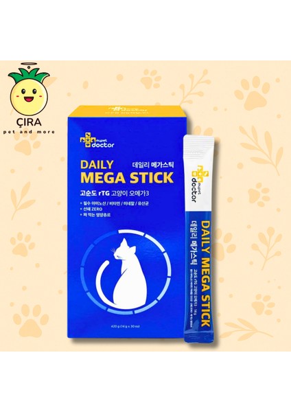 Mypet Doctor Daily Mega Stick 14GR x 30 Adet – Lezzetli Günlük Besin Takviyesi
