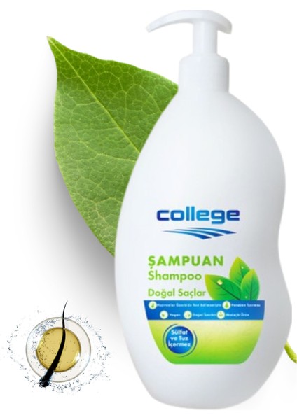 Tuzsuz Vegan Saç Bakım Şampuanı 700 ml