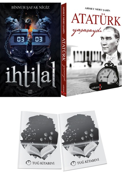 Atatürk Yaşasaydı ve Dokuz Yayınları Ihtilal 2 Zede Binnur Şafak Nigiz 2li Set + Hediyeli