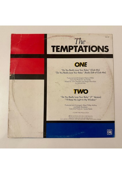 The Temptations – Do You Really Love Your Baby Dönem Baskı Maxi Single Plak fiyatları