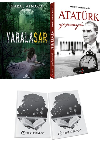 Atatürk Yaşasaydı ve Ephesus Yayınları Yaralasar 2 Maral Atmaca 2li Set + Hediyeli