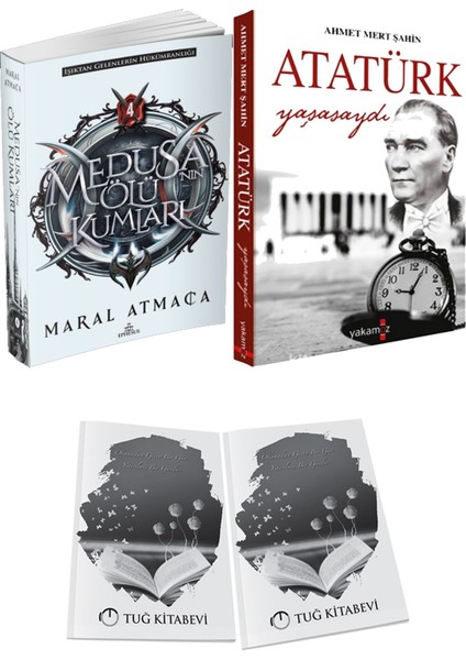 Atatürk Yaşasaydı ve Ephesus Yayınları Medusanın Ölü Kumları 4 Maral Atmaca 2li Set + Hediyeli