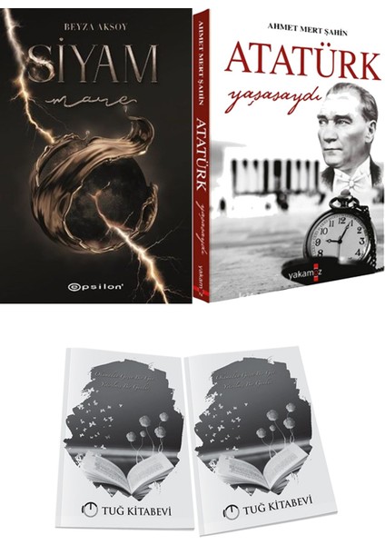 Atatürk Yaşasaydı ve Epsilon Yayınevi Siyam 4 Mare Beyza Aksoy 2li Set + Hediyeli