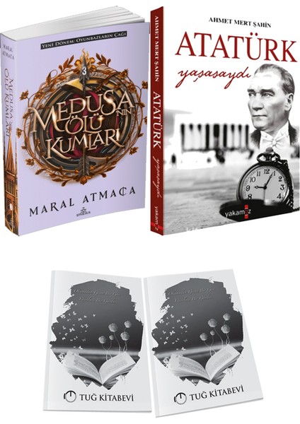 Atatürk Yaşasaydı ve Ephesus Yayınları Medusanın Ölü Kumları 3 Maral Atmaca 2li Set + Hediyeli