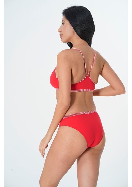 2025 Kreasyonu Kırmızı Halter Bikini Takımı fiyatları