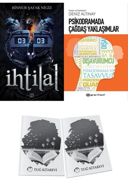 Psikodramada Çağdaş Yaklaşımlar ve Dokuz Yayınları Ihtilal 2 Zede Binnur Şafak Nigiz 2li Set + Hediyeli