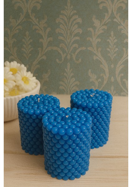Dekoratif Silindir Bubble Mum 3'lü Set fiyatları