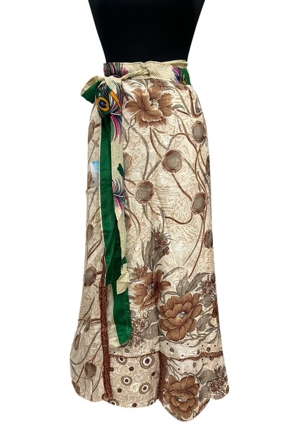 Hint Saree Çift Kullanımlı Dolama Etek Uzun