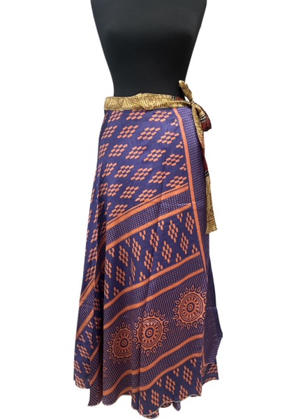 Hint Saree Çift Kullanımlı Dolama Etek Uzun