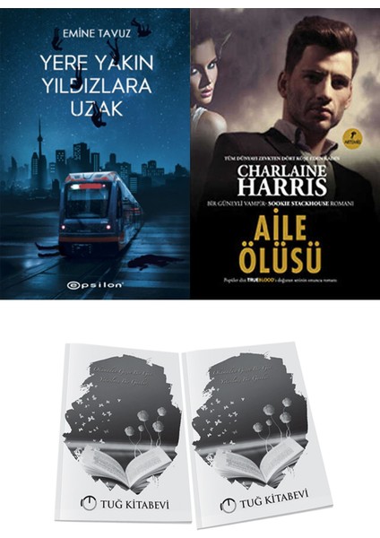 Aile Ölüsü ve Epsilon Yayınevi Yere Yakın Yıldızlara Uzak Emine Tavuz 2li Set + Hediyeli
