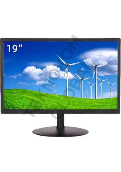 19" Profesyonel LED Monitör | Hdmı VGA USB Rca Hoparlörlü Kumanda 5ms Duvara Montaj OT19R
