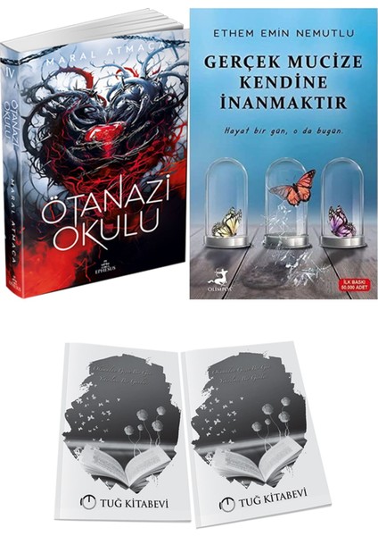 Gerçek Mucize Kendine Inanmaktır ve Ephesus Yayınları Ötanazi Okulu 4 Maral Atmaca 2li Set + Hediyeli