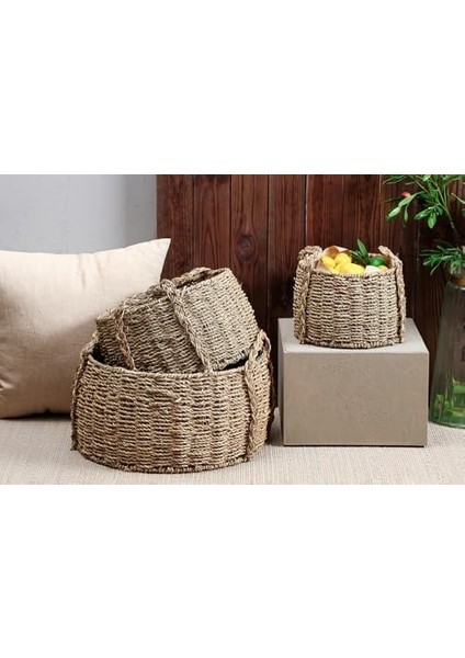 Tony Naturel Kulplu Sepet 38 cm modelleri