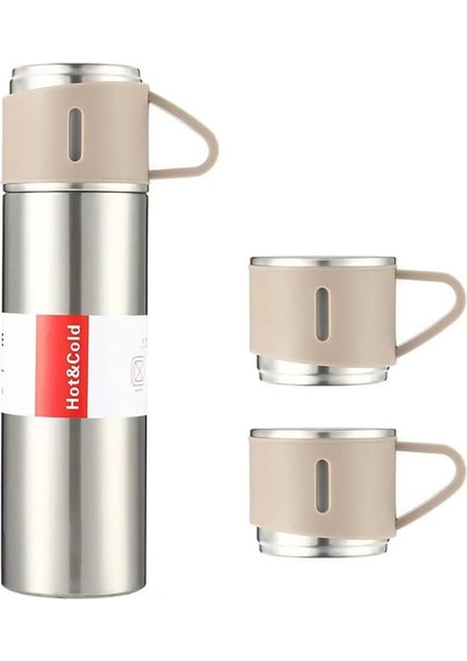 Katmanlı Paslanmaz Çelik Vakum Yalıtımlı Su Şişesi Kahve Kupa Termal Şişe 12H Sıcak ve Soğuk Tutar Sızdırmaz Ev Ofis Açık Seyahat Için Uygun