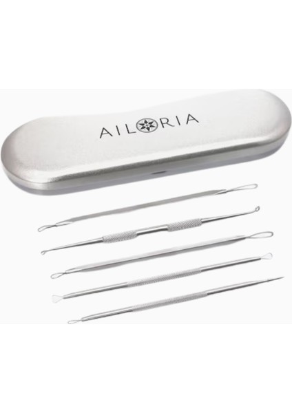 Aılorıa Saf Siyah Nokta Temizleyici Seti, 5’li, Paslanmaz Çelik