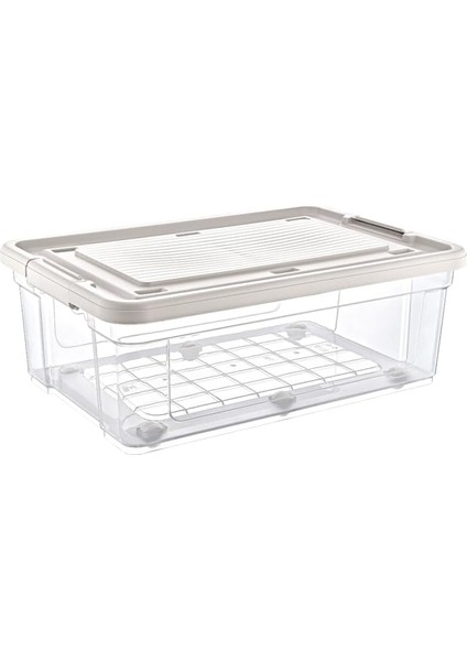Şeffaf Plastik Saklama Kabı, (35 Litre)