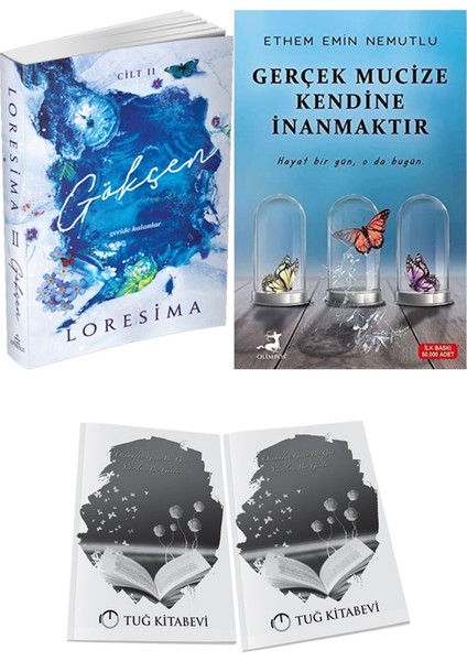 Gerçek Mucize Kendine Inanmaktır ve Ephesus Yayınları Gökçen 2 Loresima 2li Set + Hediyeli