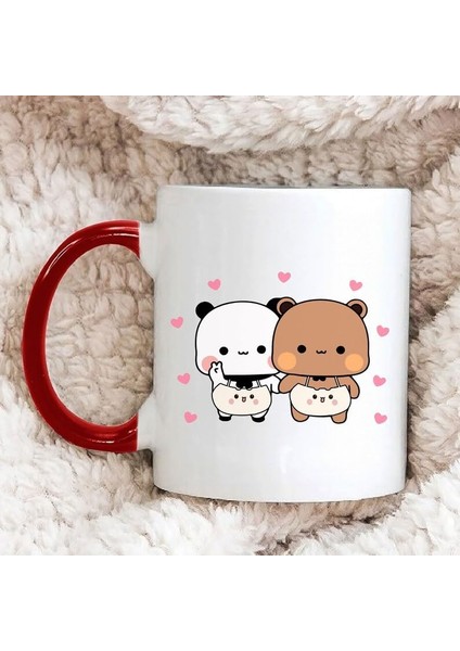 Dore Sevimli Bubu ve Dudu Kahve Kupa, Ayı Seramik Kupa, Panda Ayı Kupası, Sevi,ingilizce Kupa 54 fiyatları