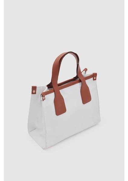 Kanvas Suni Deri Detaylı Saten Astarlı Çapraz Çanta modelleri