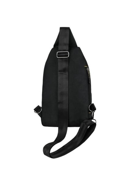 4924 Erkek Lüks Siyah Renk Bol Bölmeli Çapraz Çanta