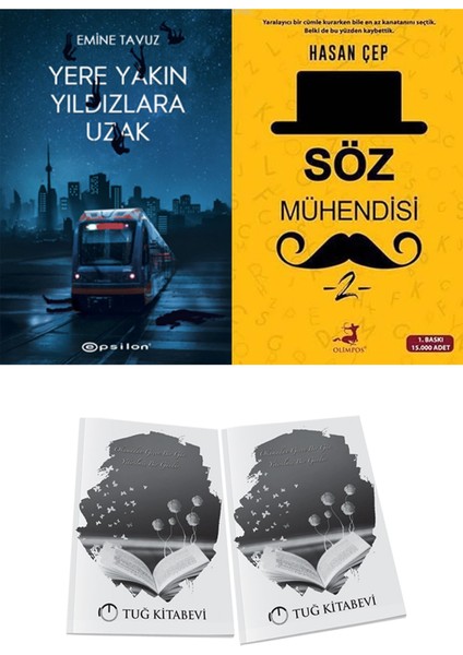 Söz Mühendisi 2 ve Epsilon Yayınevi Yere Yakın Yıldızlara Uzak Emine Tavuz 2li Set + Hediyeli