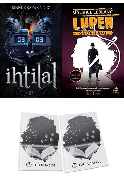 Arsen Lüpen Oyuk Iğne ve Dokuz Yayınları Ihtilal 2 Zede Binnur Şafak Nigiz 2li Set + Hediyeli