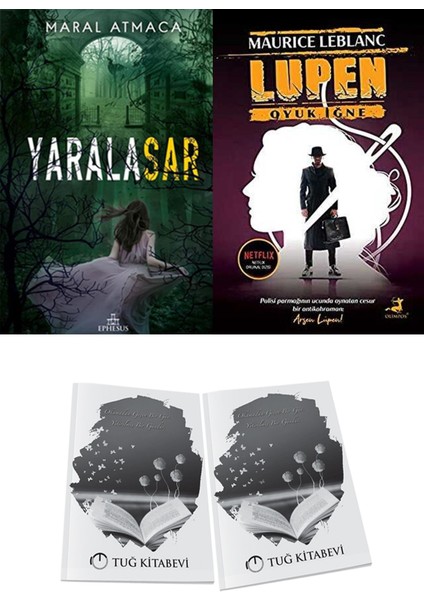 Arsen Lüpen Oyuk Iğne ve Ephesus Yayınları Yaralasar 2 Maral Atmaca 2li Set + Hediyeli